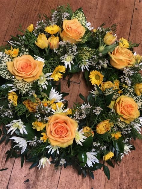 Yellow Rose Wreath Buy Online Or Call