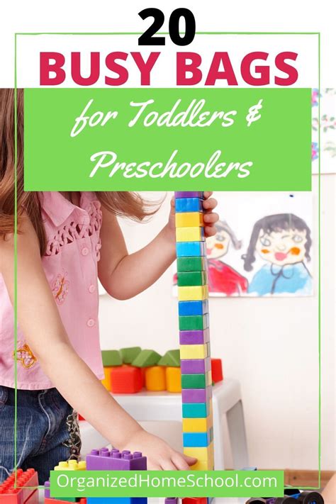 20 Busy Bag Ideas For Toddlers And Preschoolers Busy Bags For 2 Year