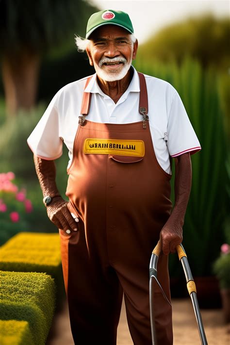 Lexica Smiling Elderly Mexican Gardener