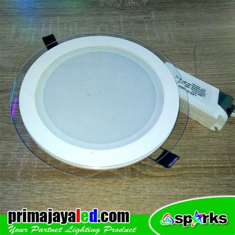 Downlight LED Kaca 18W 3 Warna Prima Jaya LED