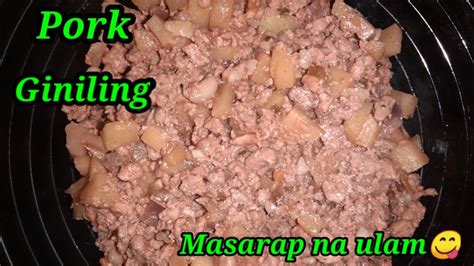 Pork Giniling Filipino Style Quick And Easy Recipe Youtube