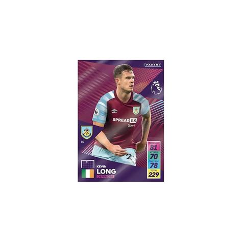 Cromos De F Tbol Kevin Long Burnley Panini Adrenalyn Xl Premier League