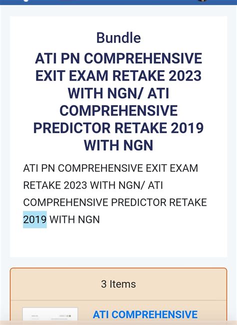 ATI PN PREDICTOR EXIT EXAM 2023 Version 2 And Retake Version 2