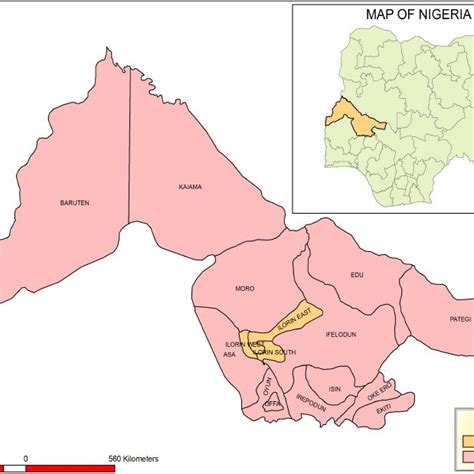 Map Of Kwara Showing The Study Area Source After Esan 2009