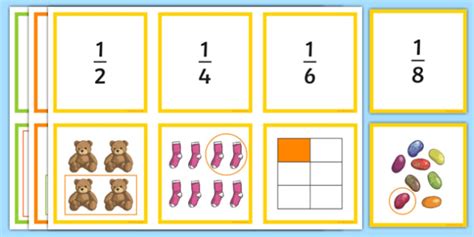 Differentiated Fractions Memory Pairs Game Teacher Made