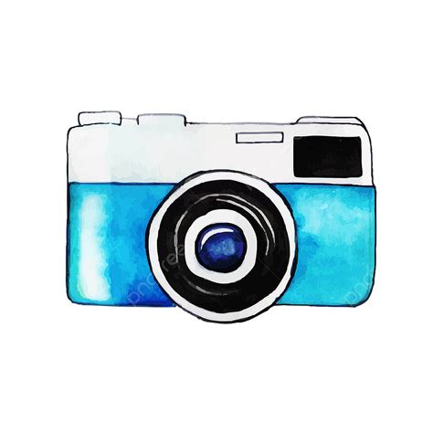 Watercolor Camera Clipart Transparent Background Watercolor Camera