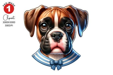 Funny Boxer Dog Clipart Graphic by TheDigitalStore247 · Creative Fabrica