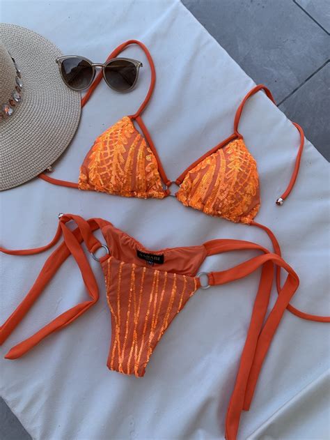 Morgana Set Bikini Orange SARABI