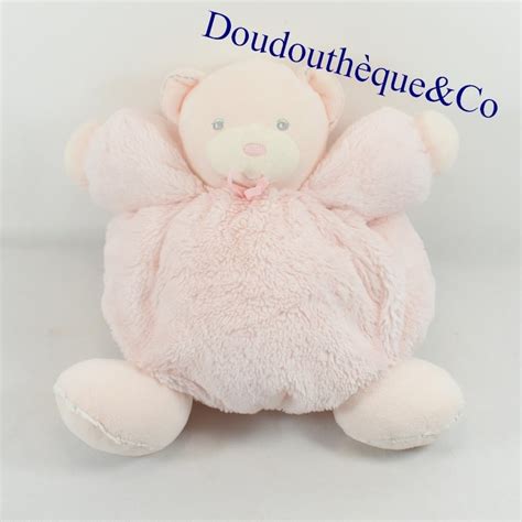 Peluche Patapouf Ours KALOO Perle Patapouf Ourson Rose Clair 30 Cm