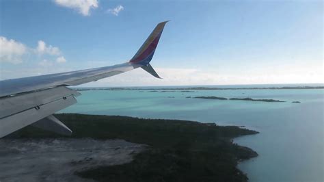 Southwest Airlines Landing In Providenciales Turks Caicos Youtube