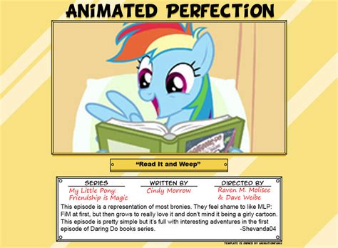 Animated Perfection Read It And Weep By Shevanda04 On Deviantart