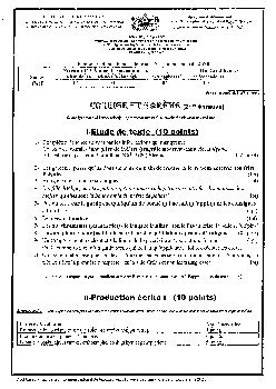 Examen régional Français Session Normale Casablanca Settat 2020