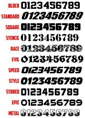 Race Car Number Fonts | Cricut | Number fonts, Fonts, Number tattoo fonts