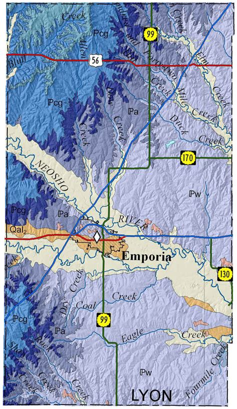 KGS--Geologic Map--Lyon