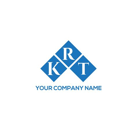 KRT letter logo design on white background. KRT creative initials letter logo concept. KRT ...