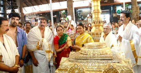 Tamil Nadu CM's spouse Durga Stalin presents golden crown to Guruvayur ...