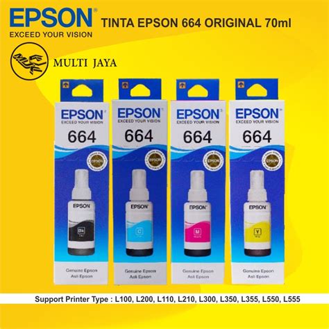 Jual Tinta Epson Original Ml Set Tinta Epson Original