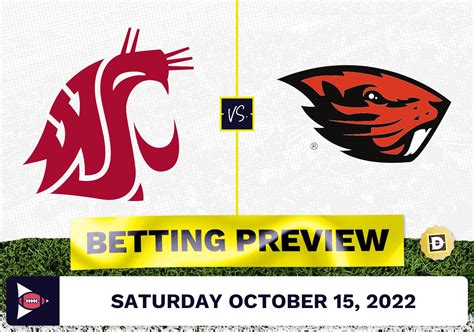 Washington State Vs Oregon State Cfb Prediction And Odds Oct 15 2022