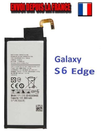 Batterie Pour Samsung GALAXY S6 EDGE SM G925F EB BG925ABE ABA Battery