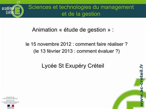 Etude De Gestion 1ère Stmg Exemple Synthese Le Meilleur Exemple