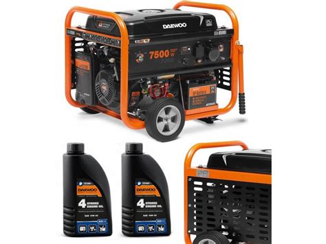 DAEWOO GENERÁTOR GDA 8500E 7,0 kW + 2x OLEJ GENERÁTOR SAE 10W-30 DWO ...