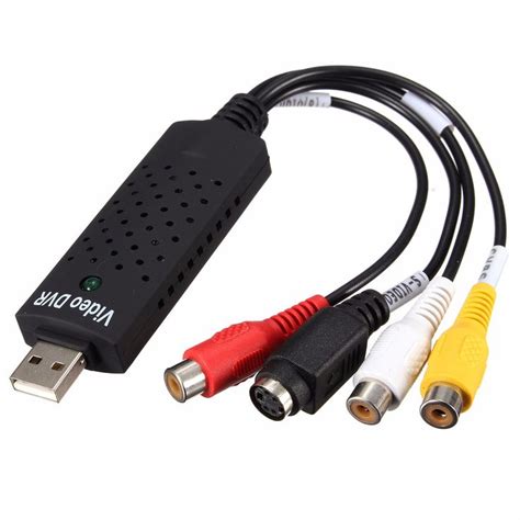 DC5V USB Video Capture Card TV Tuner LED VCR DVD Audio Adapter