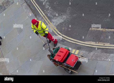 Street Cleaner City Of London Sweeping Stock Photo Alamy