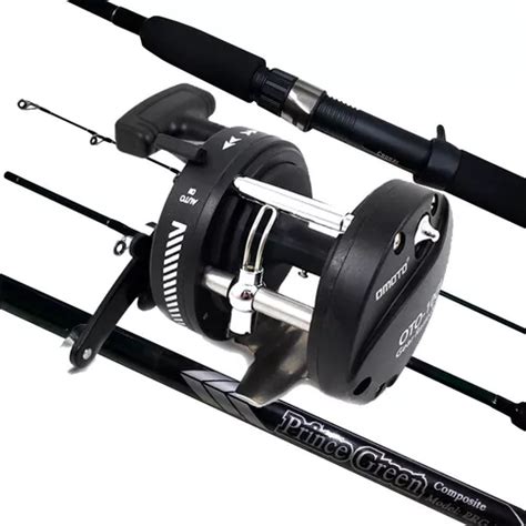 Combo Dorado Surubi Reel Caña 2 Tramos Embarcado