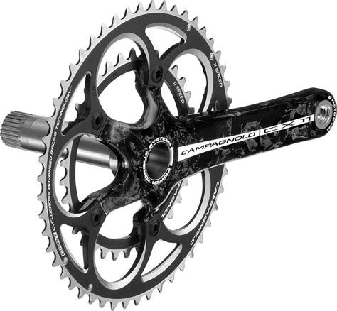 Campagnolo Unisexs Cx 11x Power Torque Carbon Crankset Black 1725mm 3450t