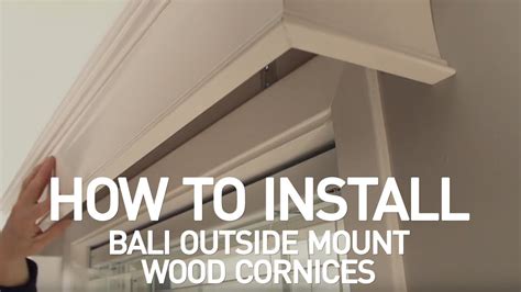 How To Install Bali Wood Cornices Outside Mount Youtube