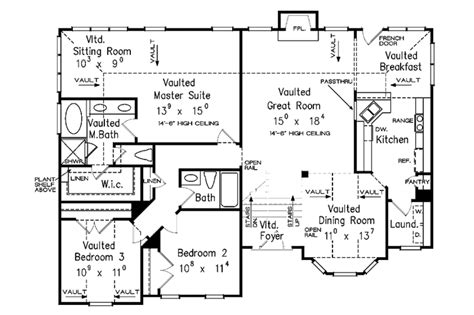 Traditional Style House Plan 3 Beds 2 Baths 1717 Sq Ft Plan 927 114