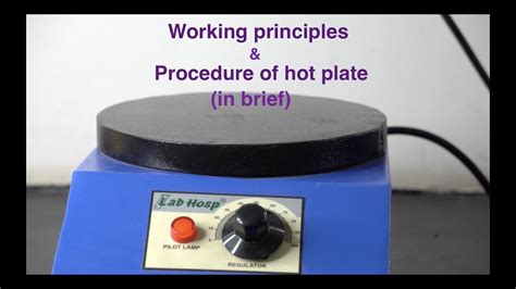 How To Operate Hot Plate In Laboratory Youtube