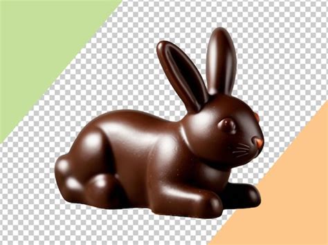 Premium Psd Chocolate Easter Bunny