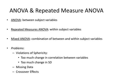 Ppt Repeated Measures Analysis Powerpoint Presentation Free Download Id 2439623