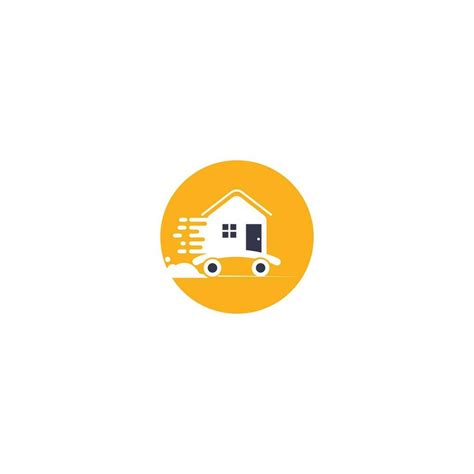 House Moving Company Logo Design Home Logo With Moving Symbols