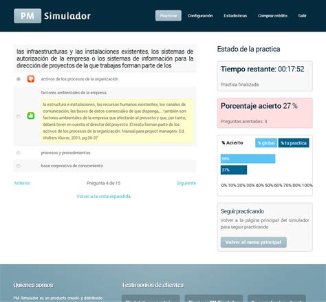 Pm Simulador Preparaci N Para El Examen De Certificaci N Pmp