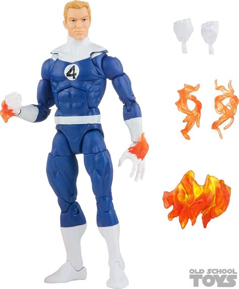 Human Torch Johnny Storm Fantastic Four Retro Legends Series MOC