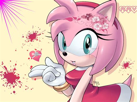 Amy Rose Sonic And Amy Fan Art 36456176 Fanpop