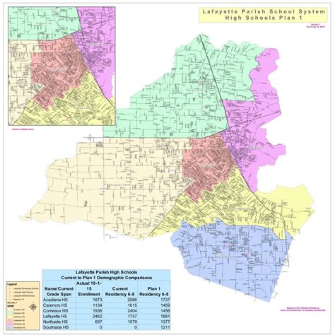 Ascension Parish School Zones Map