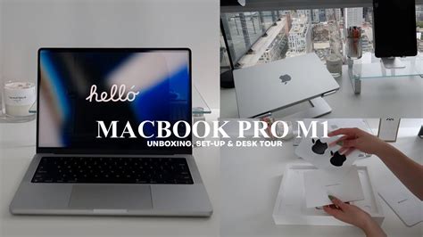 Macbook Pro 14 2022 M1 Unboxing Set Up And Desk Tour Youtube