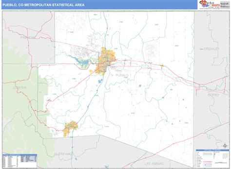 Pueblo Colorado Zip Codes Map