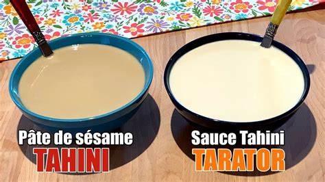 Pâte de sésame maison TAHINI et recette de sauce Tahini TARATOR