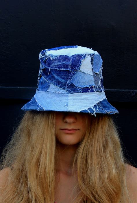 Size 21 1 2 Inches 55 Cm Denim Bucket Hat Denim Hat Bucket Hat