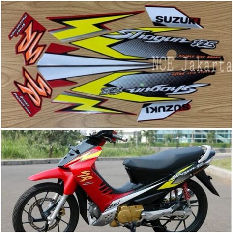 Jual STIKER STRIPING MOTOR SHOGUN SP 2004 MERAH Shopee Indonesia