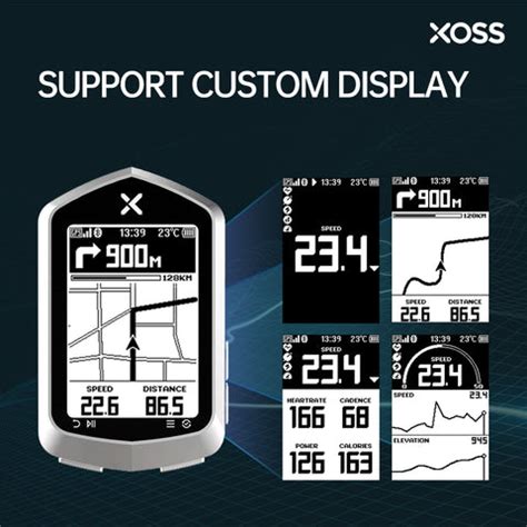 XOSS NAV Plus Bike Computer Wireless Cycling GPS Speedometer Map Navig ...