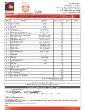 Fillable Online Form B Additional Furniture Form Foreign Exhibitor