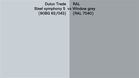 Dulux Trade Steel Symphony 5 90bg 63043 Vs Ral Window Grey Ral 7040