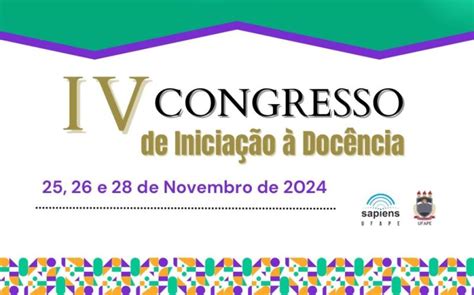 Iv Congresso De Inicia O A Doc Ncia Universidade Federal Do Agreste