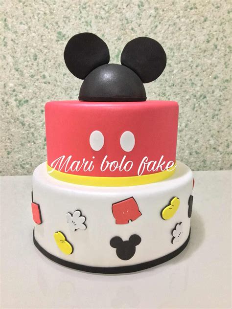 Bolo Fake Mickey 60 Ideias Diferentes Que Vão Te Encantar