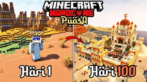 Hari Di Minecraft Hardcore Tapi Puasa Youtube